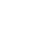 molar inside a shield